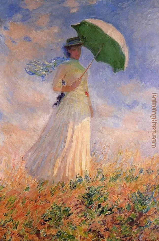 Claude Monet Woman with a Paraso Facing Right